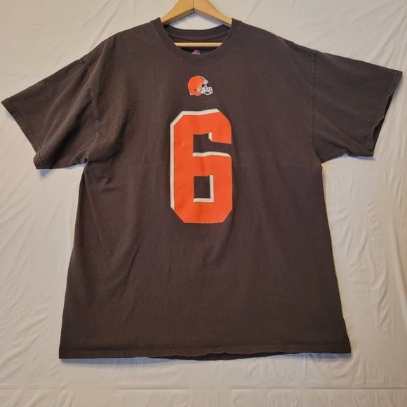Majestic Baker Mayfield Cleveland Browns Football T-Shirt #6 Men's Size XL - Picture 2 of 10